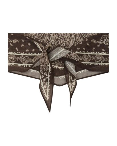 Neo Noir Kinessa Paisley Scarf Dark Brown