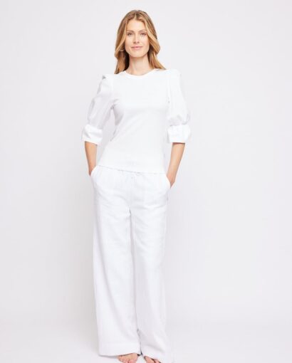 Ella & Il Immi Linen Pants White