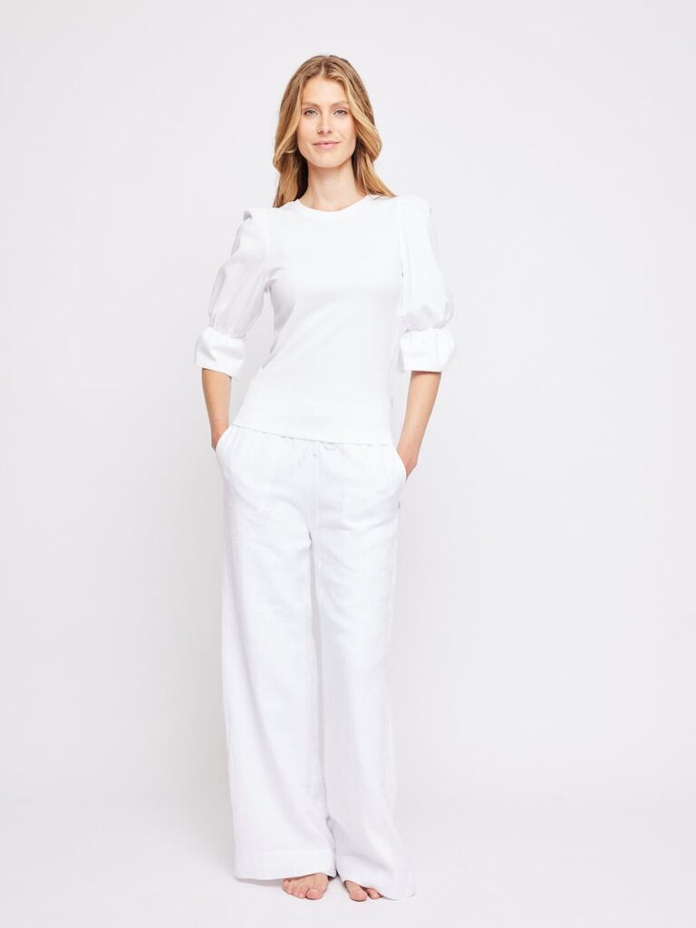 Ella & Il Immi Linen Pants White