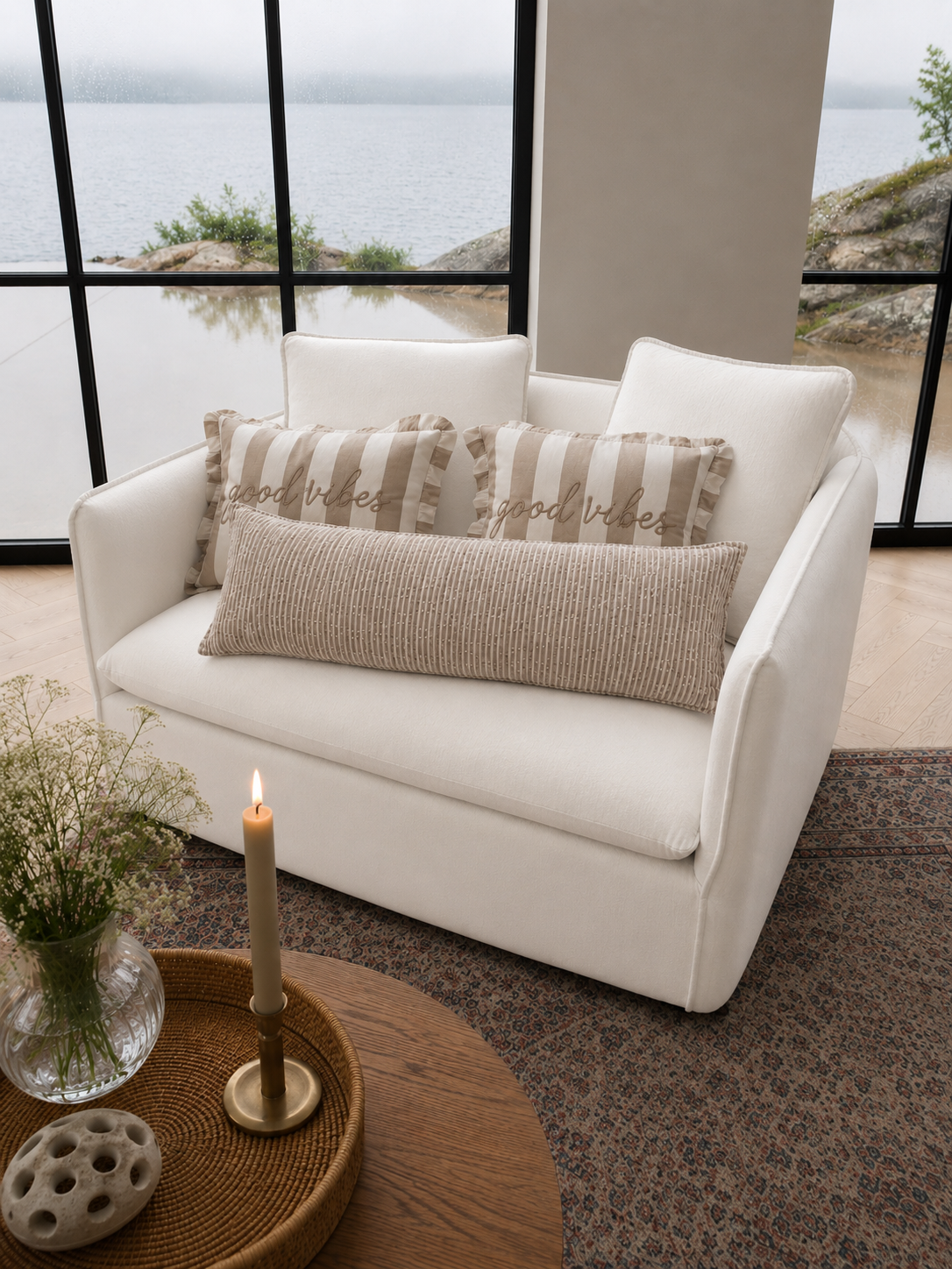 IB Laursen Loungepute Natur – 40x80 cm