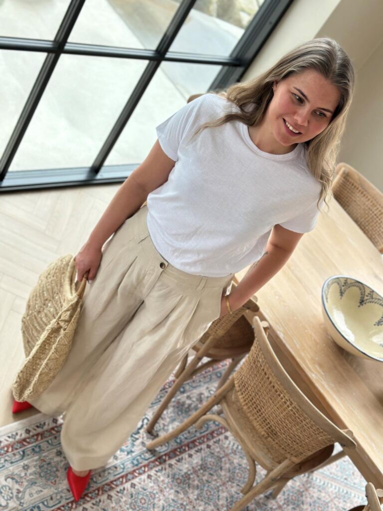 Selected Femme Extra Wide Magna Linen Pant 32″