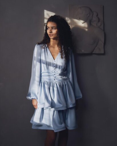 Neo Noir Rivana Heavy Satten Dress