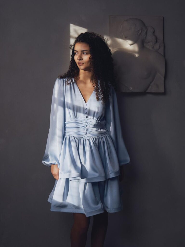 Neo Noir Rivana Heavy Satten Dress