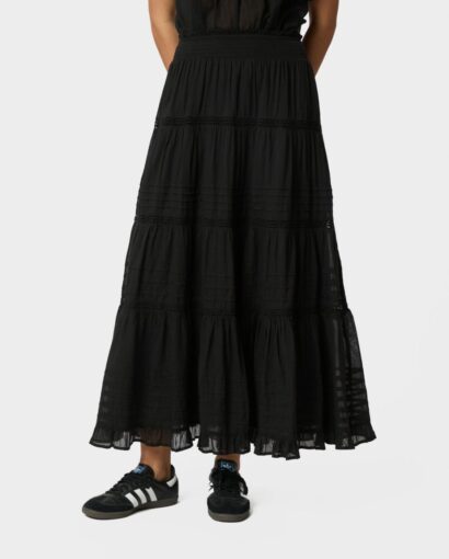 Neo Noir Felicia Voile Skirt Black