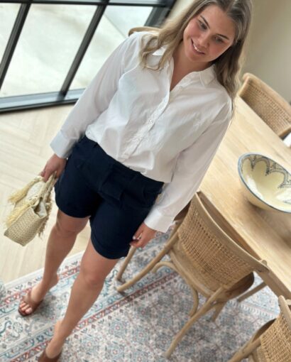 Close To My Heart Lacy Shorts Navy