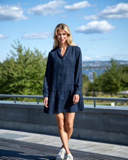 Close To My Heart Lia Dress Navy