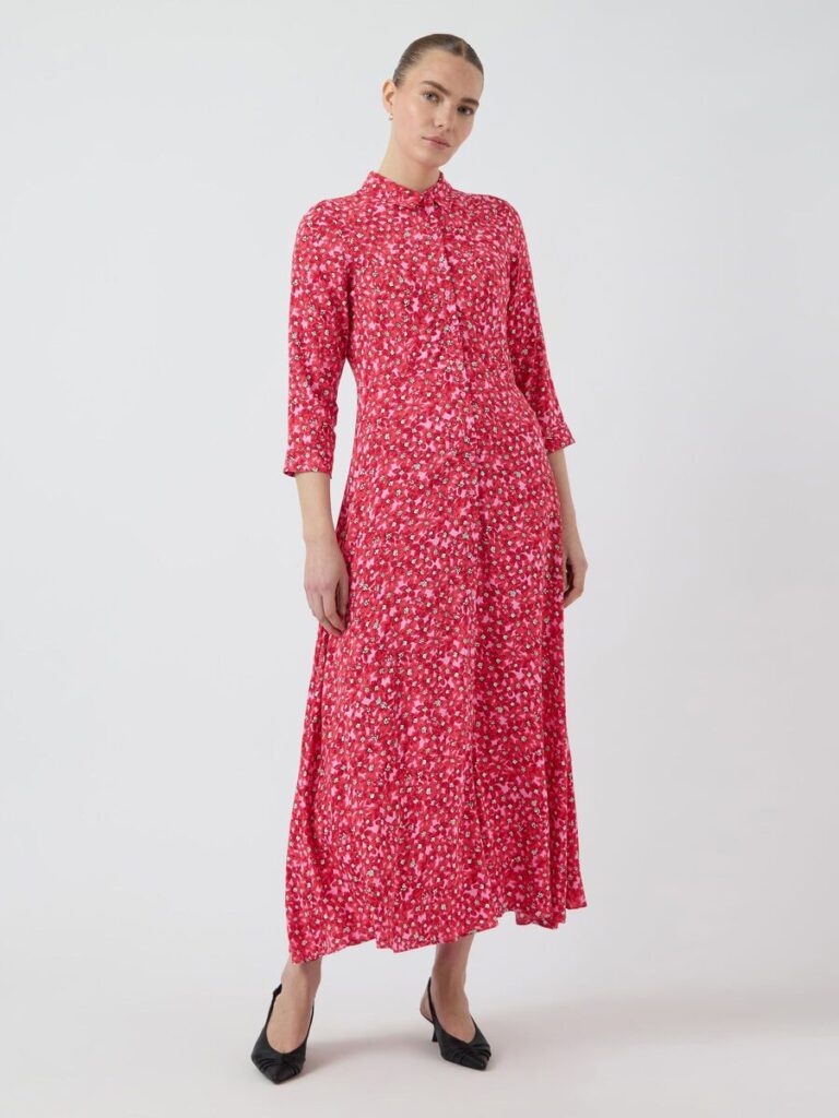 YAS Savanna Long Shirt Dress Cyclamen/Polly