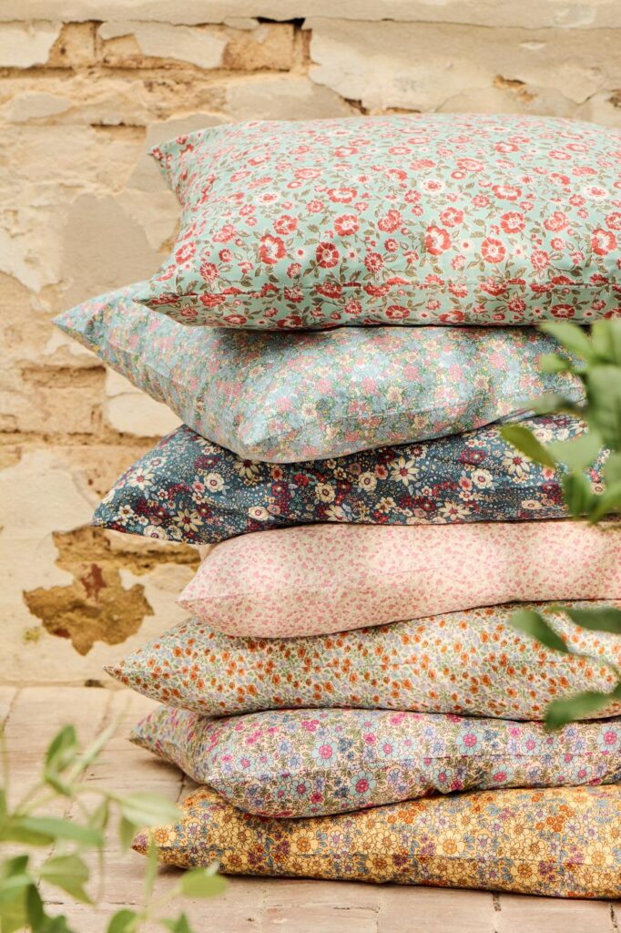 Ib Laursen Pute Blomster Blå