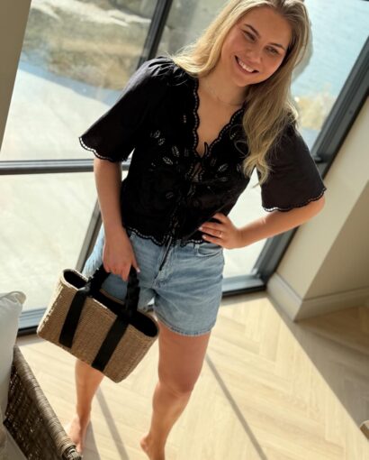 Scarlett Poppies Vinetta Top Onyx Black