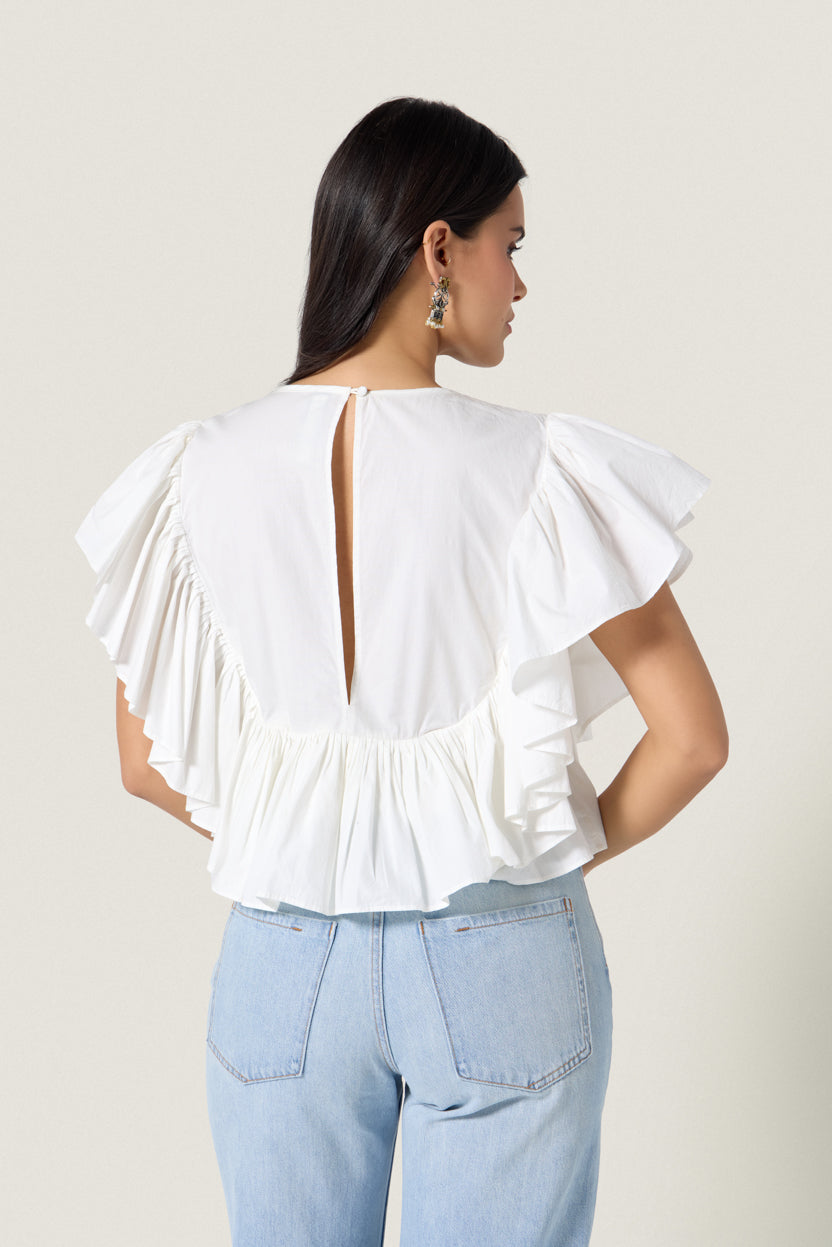 Scarlett Poppies Tommie Top Crispy White