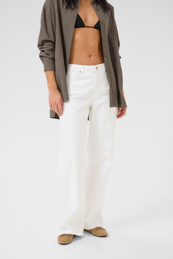 My Essential Wardrobe The Louis High Wide Bright White “30