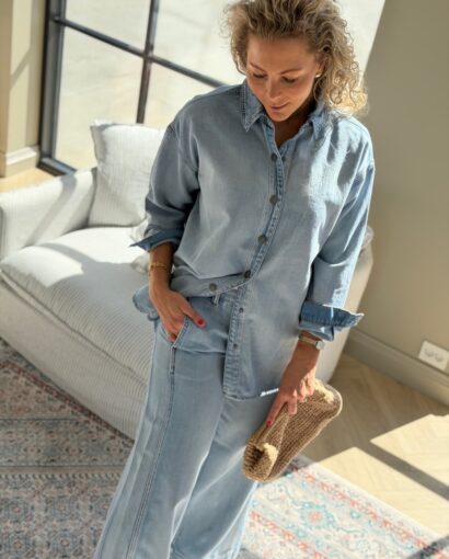 My Essential Wardrobe Hilma X-Wide Pant Light Blue 32″