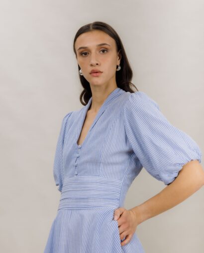 Urban Pioneers Papira Dress Blue Stripes