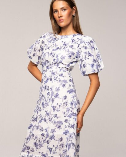 Miss Maya Johanna Dress Porcelain Blue