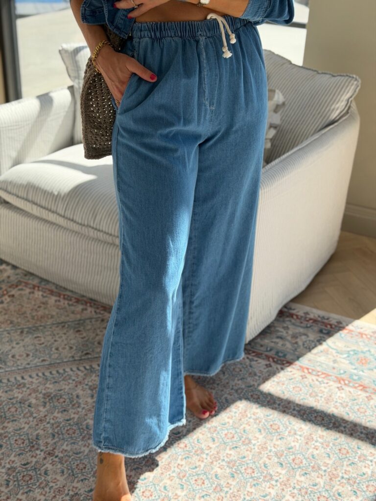 American Vintage Izeway Pant Medium Blue – Jeans i mykt denimsett