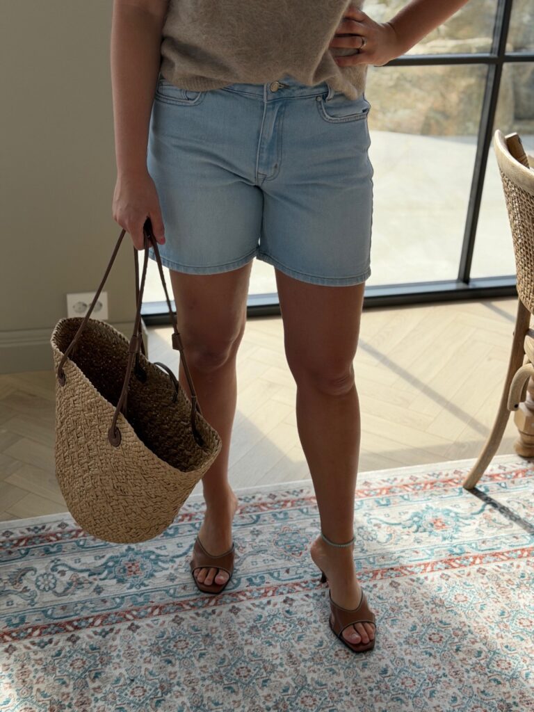 My Essential Wardrobe Lucy High Shorts – Denimshorts med høyt liv