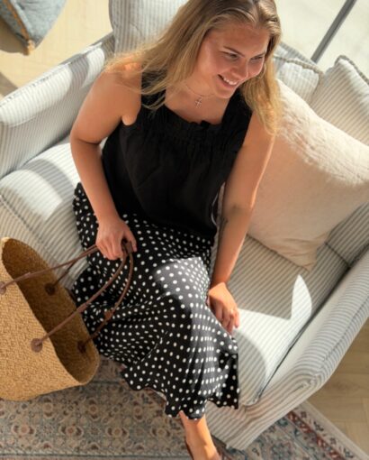 My Essential Wardrobe Florence Top Black – Sort topp i lett kvalitet