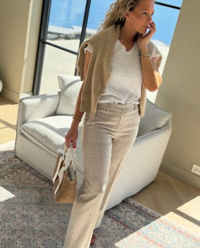 My Essential Wardrobe Lavita Pant Beige – Linbukse til dame