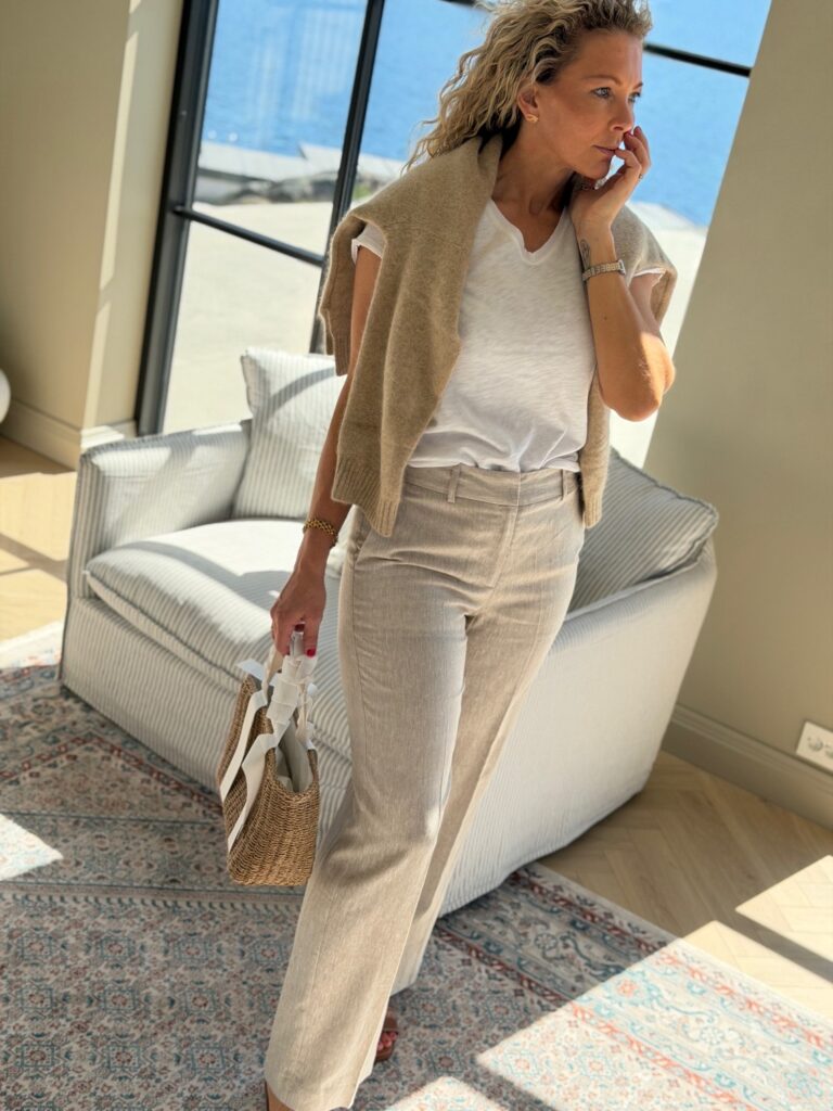 My Essential Wardrobe Lavita Pant Beige – Linbukse til dame