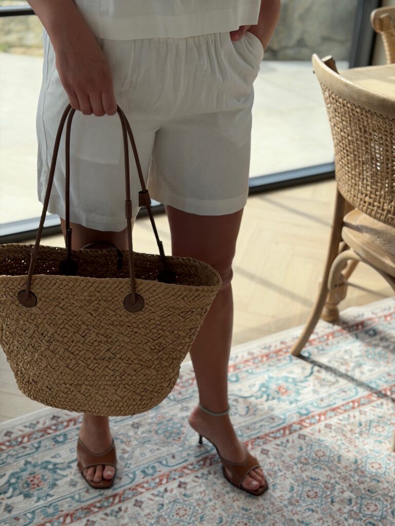 My Essential Wardrobe Dias Linshorts White – Shorts i matchende sett