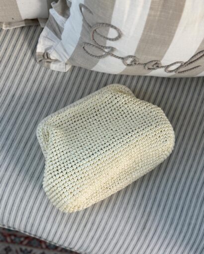 Nohr Montecristo Positano Straw Clutch Beige - Clutchveske i raffia