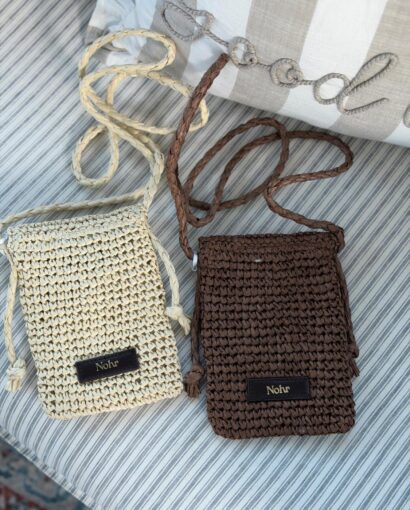 Nohr Mobilveske i strå - Brun