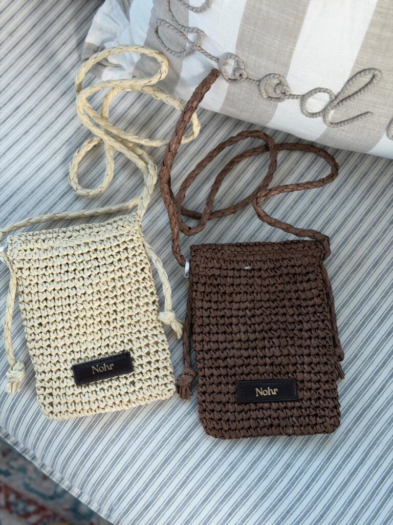 Nohr Mobilveske i strå – Sand