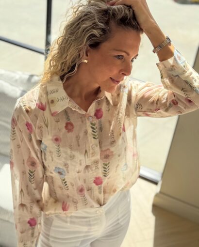 Le Coco Novella Blouse – Bomullsbluse i one size