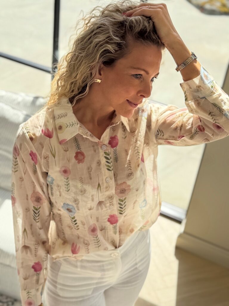 Le Coco Novella Blouse – Bomullsbluse i one size