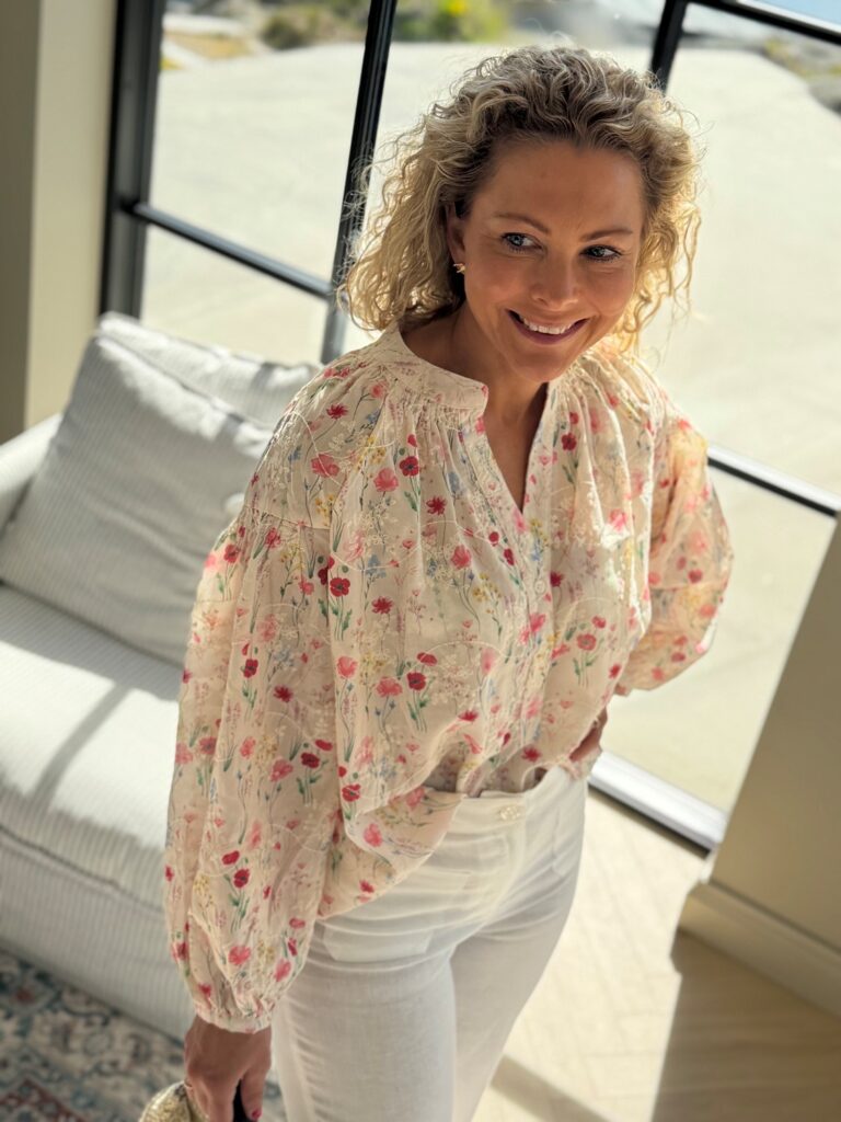 Le Coco Novella Blouse – Bomullsbluse i one size