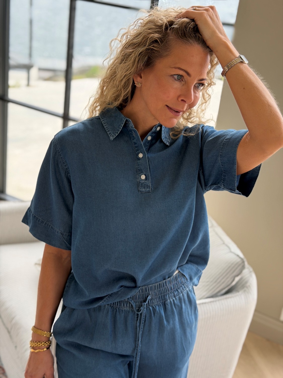 Selected Femme Janna-Viva Pant -Denimsett i Tencel
