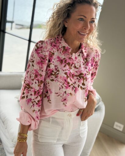 Y.A.S Cleo LS Shirt – Feminin skjorte i linblanding