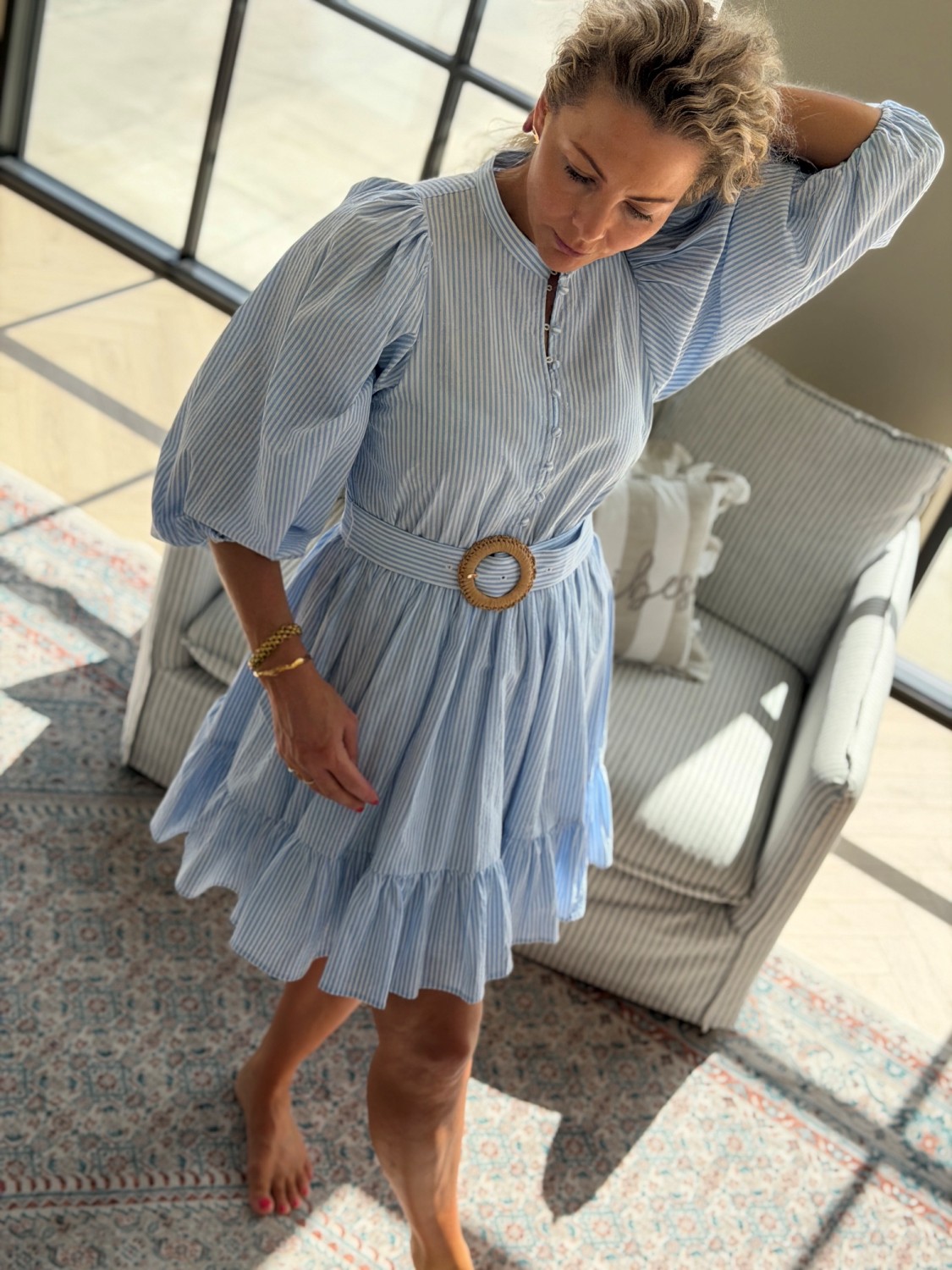 Helene Studios Mya Dress -Stripet sommerkjole dame