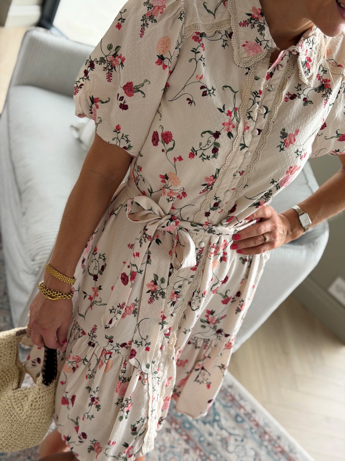 YAS Tilera Shirt Dress Botira Print - Sommerkjole i viskose med blomsterprint