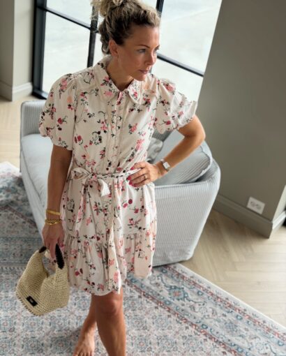 YAS Tilera Shirt Dress Botira Print - Sommerkjole i viskose med blomsterprint