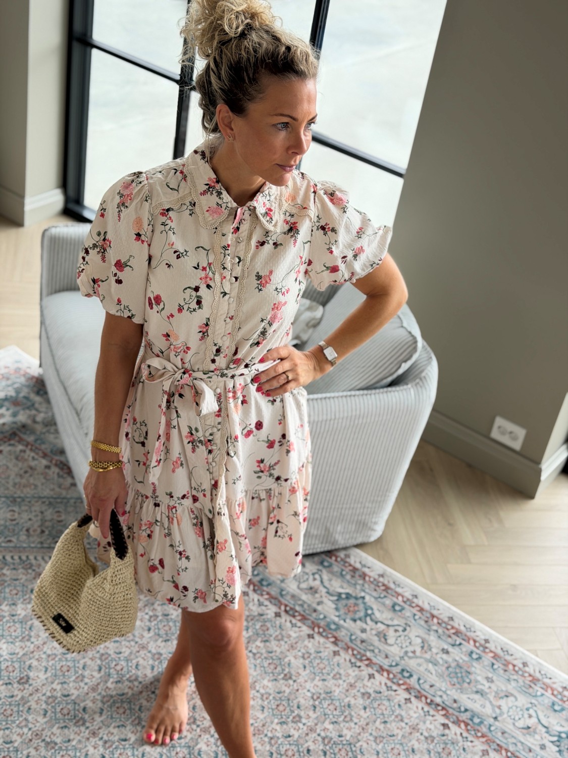 YAS Tilera Shirt Dress Botira Print - Sommerkjole i viskose med blomsterprint