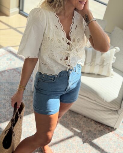 EDITED Tela Denim Shorts – Klassisk dongerishorts til sommergarderoben