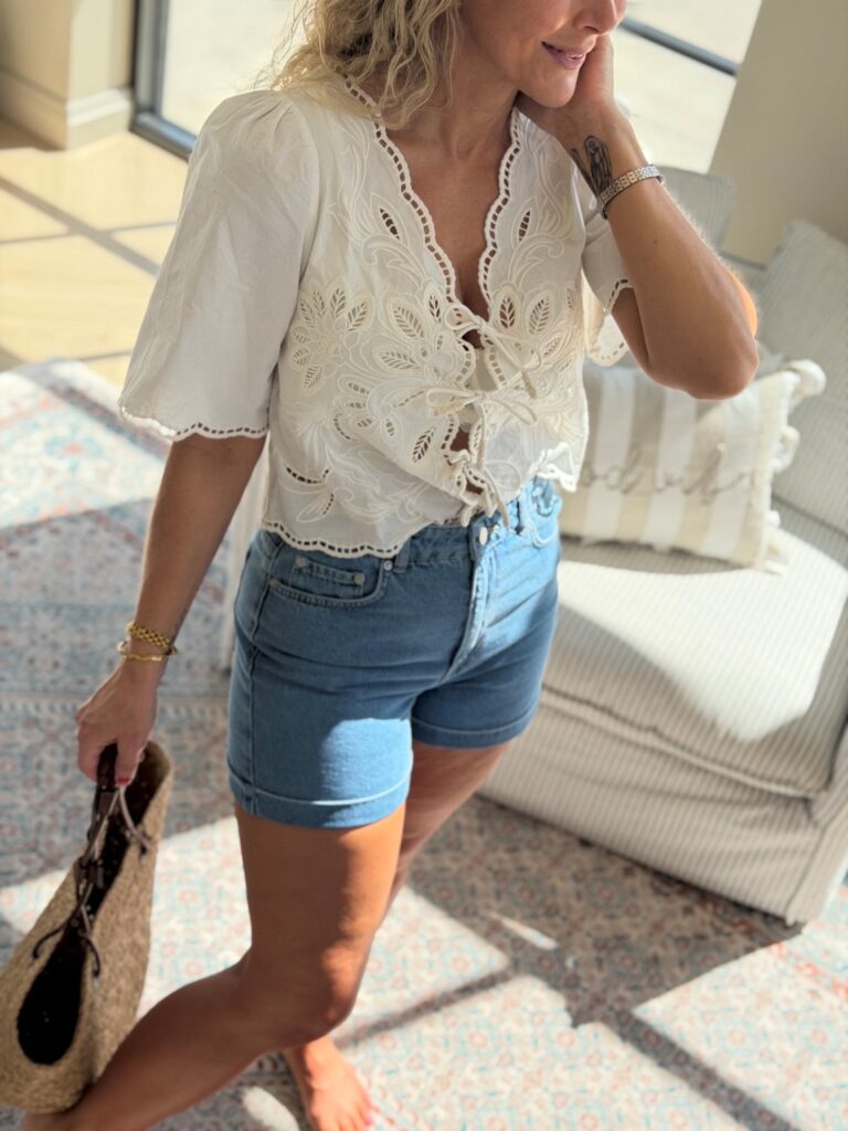 EDITED Tela Denim Shorts – Klassisk dongerishorts til sommergarderoben