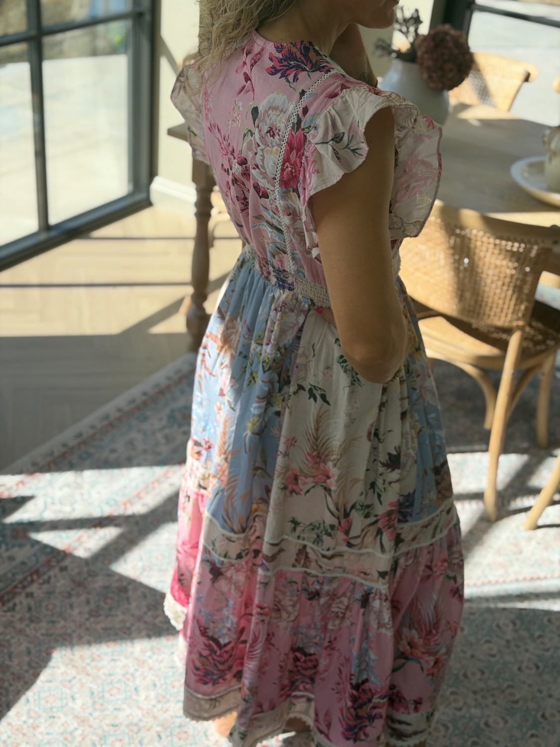 YAS Messa Long Dress Fest – Ankellang kjole dame i bomull og lin
