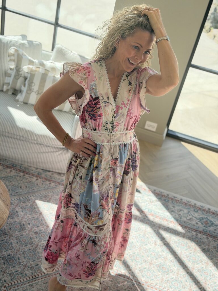YAS Messa Long Dress Fest – Ankellang kjole dame i bomull og lin