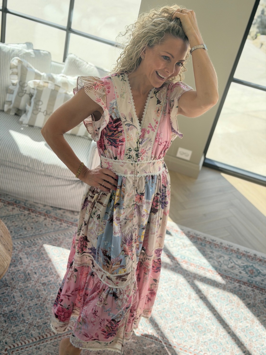 YAS Messa Long Dress Fest – Ankellang kjole dame i bomull og lin