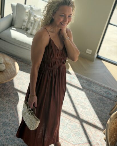 Selected Femme Jackie Regular Strap Ankle Dress – elegant sommerkjole til dame med stropper