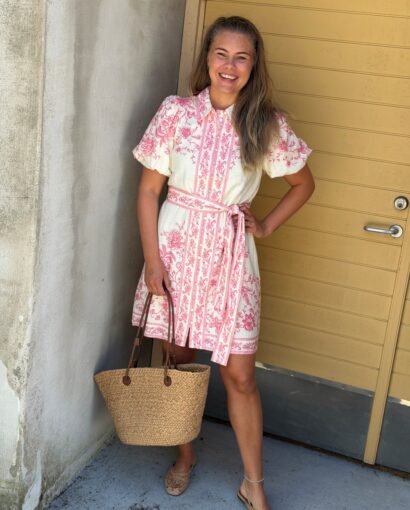 YASCORALINA 2/4 Shirt Dress – Pristine/Coralina Print