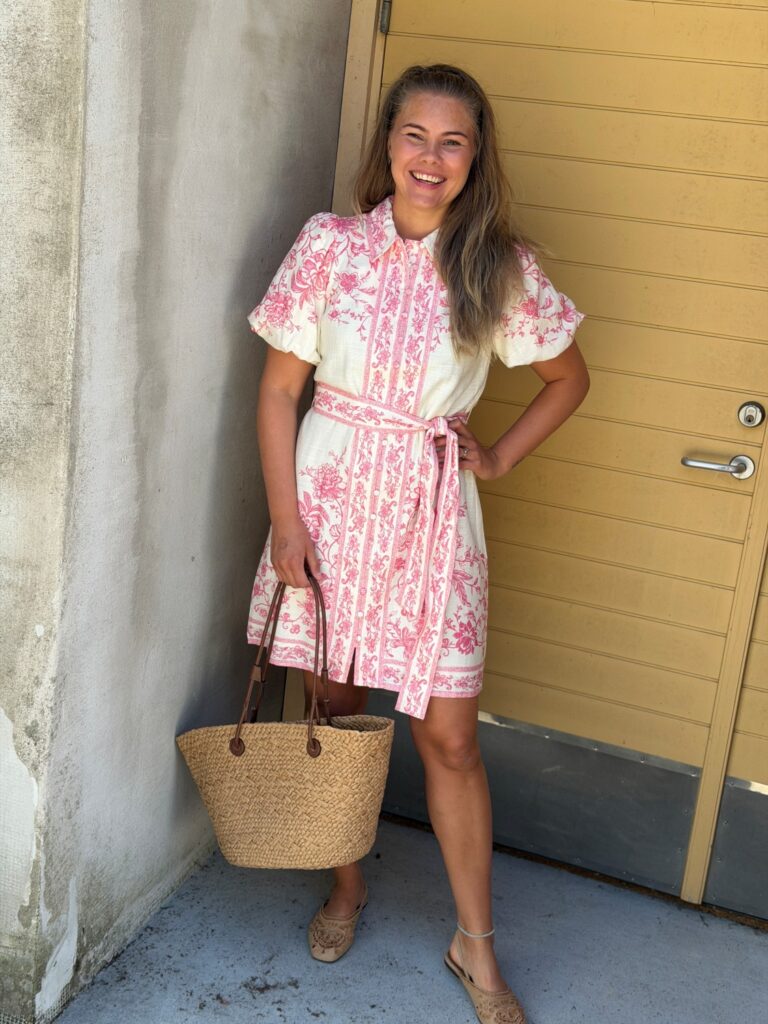 YASCORALINA 2/4 Shirt Dress – Pristine/Coralina Print