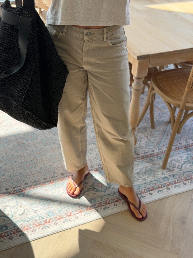My Essential Wardrobe Baloo Barrel Jeans Sage – barrel jeans med benlengde 28
