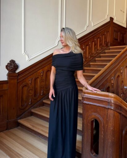 BY IC June Mesh Dress Svart