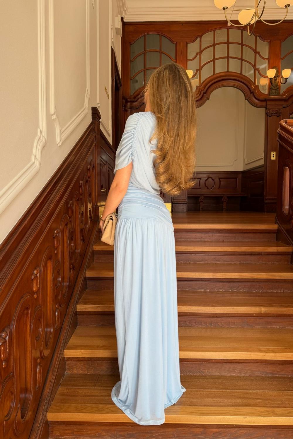 BY IC June Mesh Dress Blue