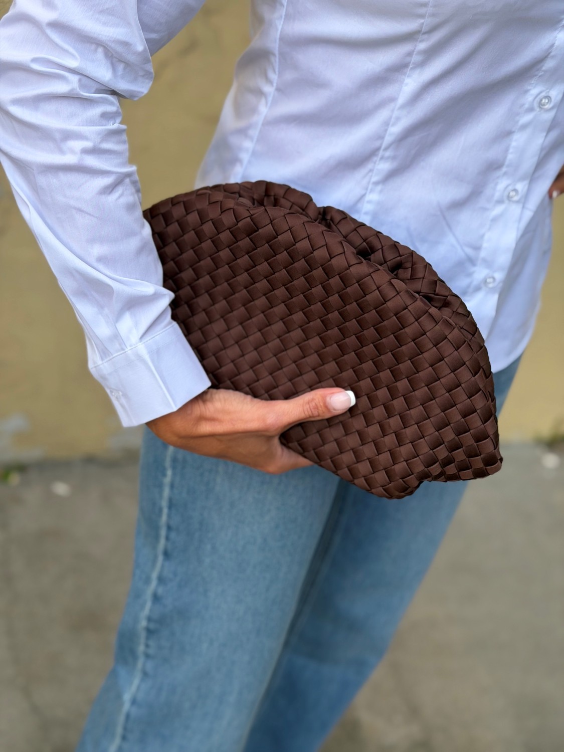 Nohr Annabel Neoprene Clutch Brown