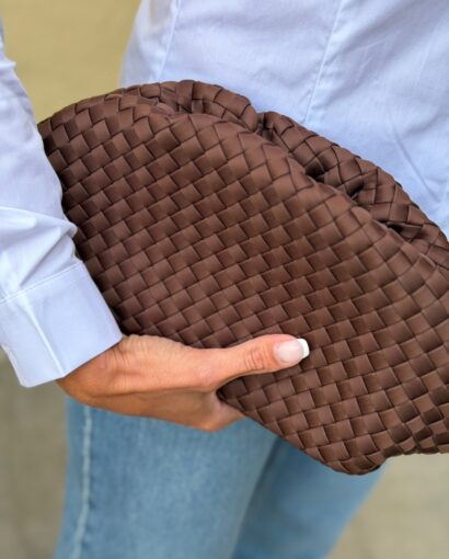 Nohr Annabel Neoprene Clutch Brown