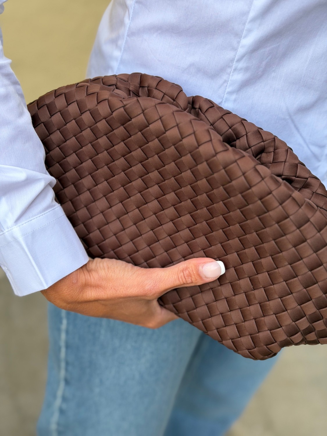 Nohr Annabel Neoprene Clutch Brown